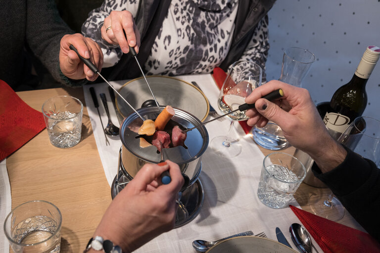 Fondue im Gletscherrestaurant | © Martin Huber