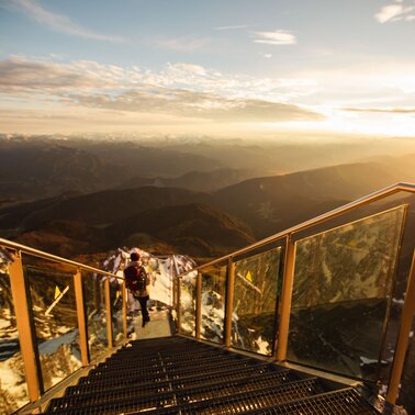 Magischer Sonnenuntergang am Dachstein | © Benjamin Bischofer