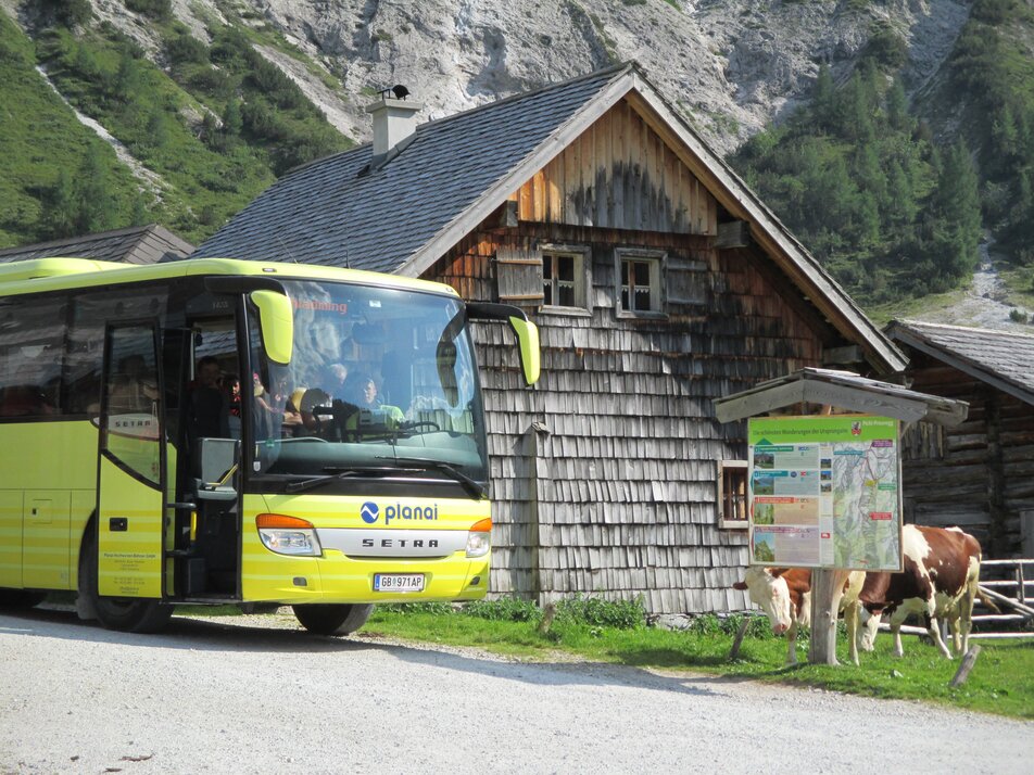 The Planai Hiking Bus at the Ursprungalm | © Planai