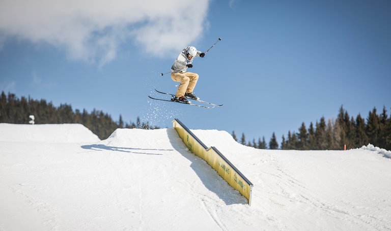 Sprung im Superpark Planai | © Roland Haschka