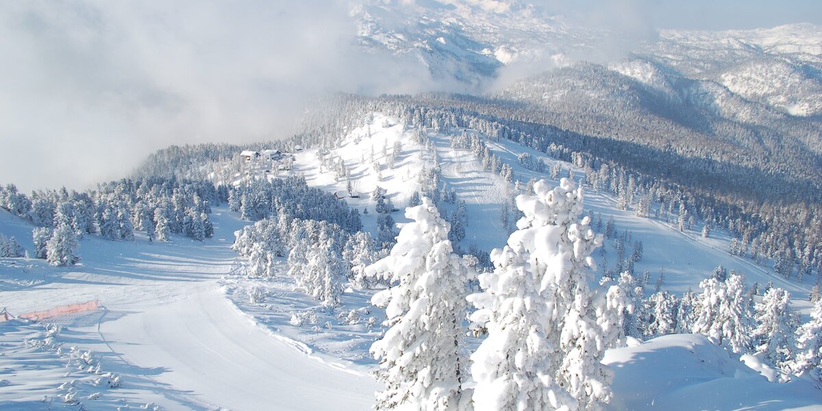 Winter landscape of the mountain Stoder