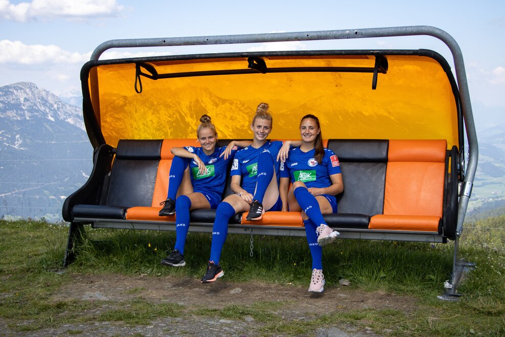 Fußballdamen im 6er Bubble Hauser Kaibling | © 1. FFC Turbine Potsdam