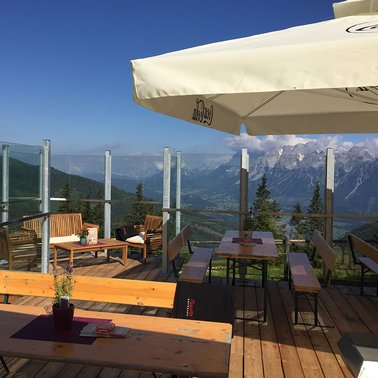 Kaibling Alm - Terrasse | © Naturfreunde Schutzhaus Kaibling Alm