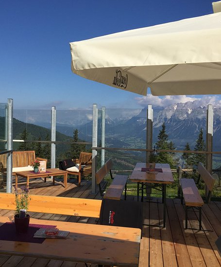 Kaibling Alm - Terrasse | © Naturfreunde Schutzhaus Kaibling Alm