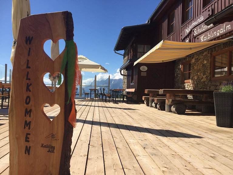 Kaibling Alm - Terrasse | © Naturfreunde Schutzhaus Kaibling Alm