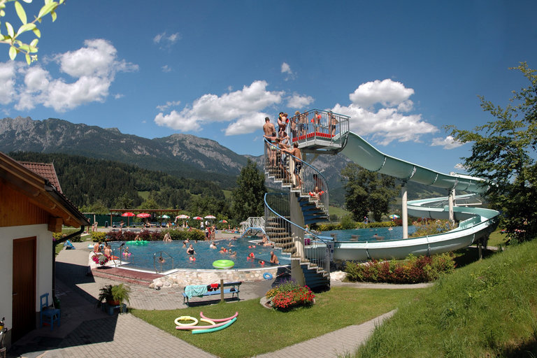 Erlebnisfreibad Haus - Wasserrutsche | © TVB Haus-Aich-Gössenberg