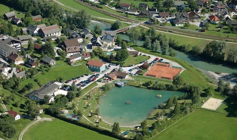 Freizeitsee Aich von oben | © TVB Haus-Aich-Gössenberg