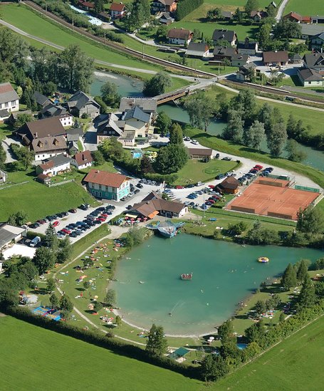 Freizeitsee Aich von oben | © TVB Haus-Aich-Gössenberg