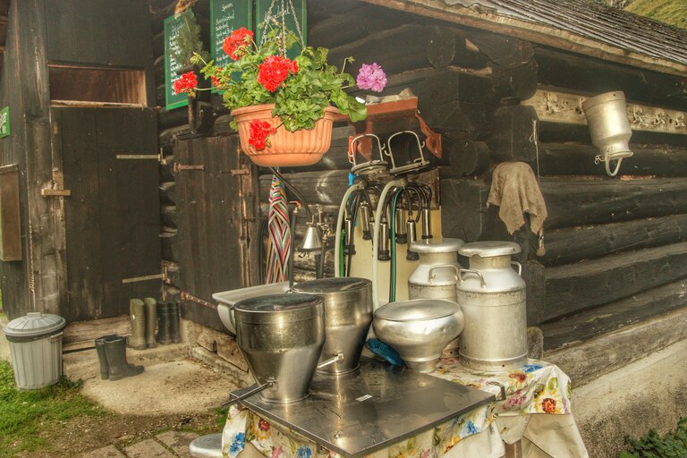 Butterproduktion auf der Harmeralm | © Marlene Eggmayr