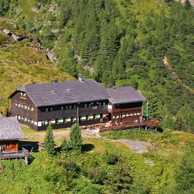 View of the Preintaler Hut