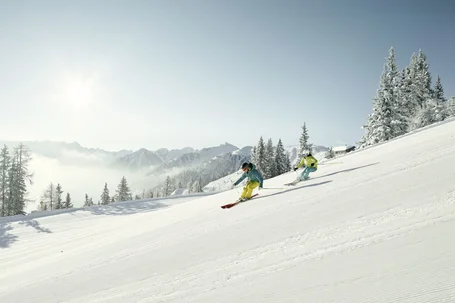 Skifahrer auf der Hochwurzen | © Peter Burgstaller