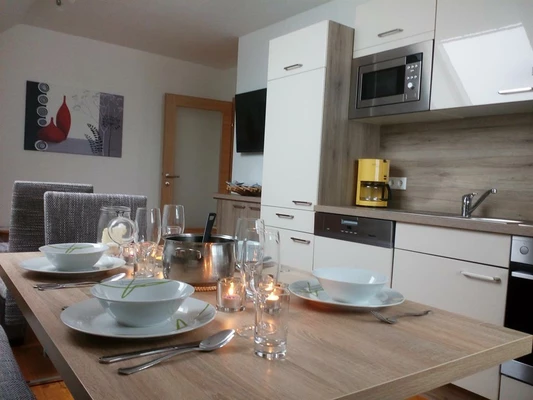 Appartement Stroblhof_Aich_Küche