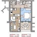 Pomiń zdjęcie App. Typ C FLEX Sommer- ca. 50 m², 2-4 Personen