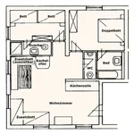 Bild von Appartement 1 /2 Schlafzimmer/2 Bäder, WC