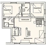Bild von Appartement 2/2 Schlafzimmer/2 Bäder,WC