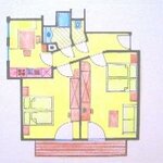 Bild von Apartment/2 Schlafräume/Dusche, WC