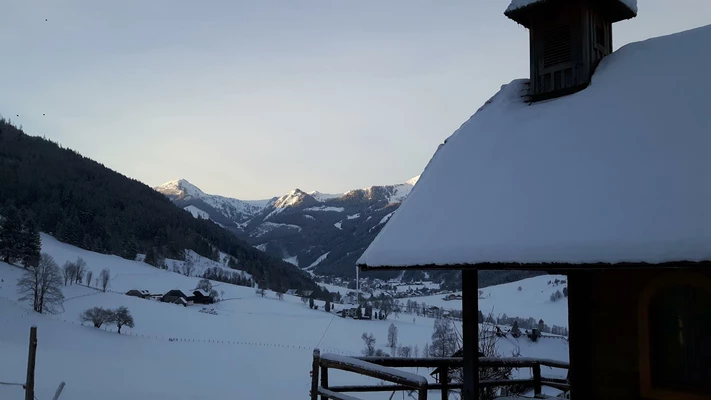 Ein Wintermorgen am Perweinhof