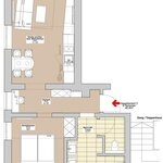 Foto van Appartement, douche, WC, 1 slaapkamer