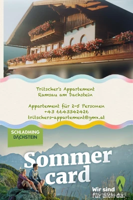Tritscher's Appartement Sommercard Partnerbetrieb