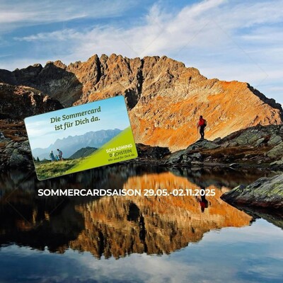 Kostenlose Sommercard von 29.Mai bis 2.Nov.